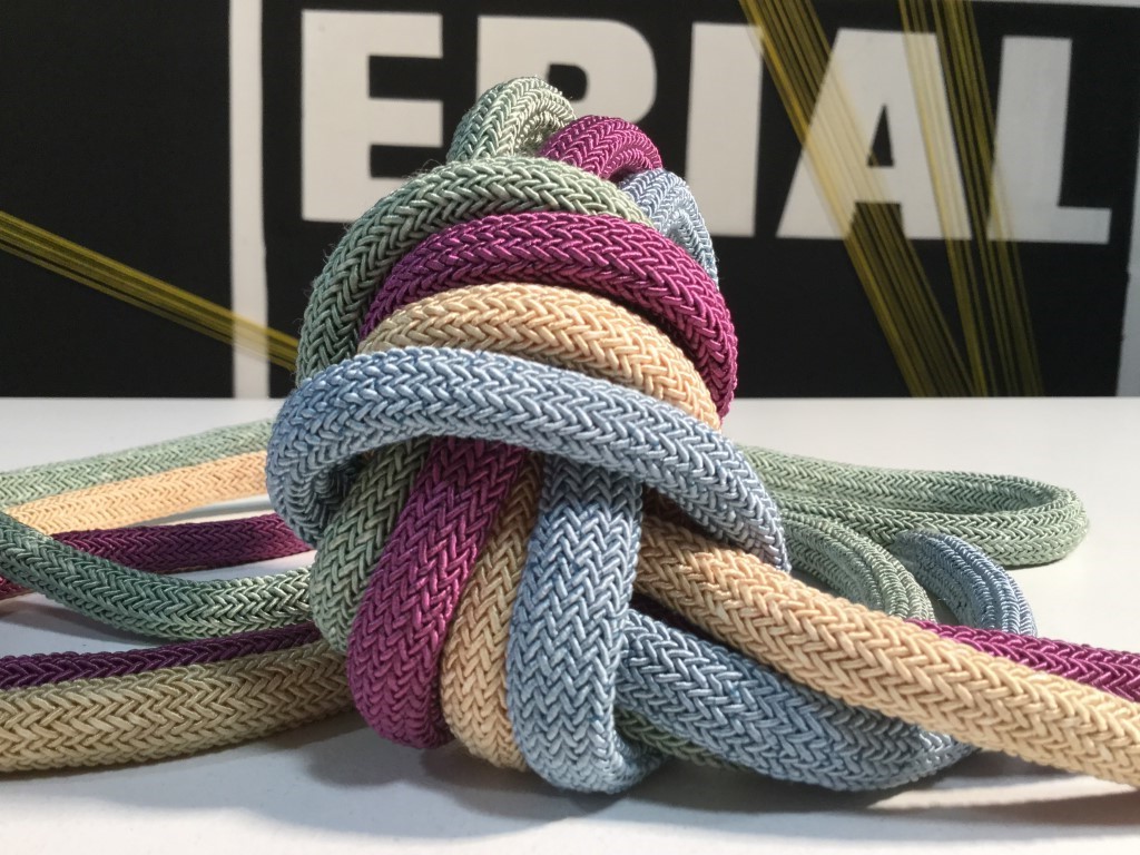 Braided silk cords : VIVLIODESIAS Silk braided cord 8 mm